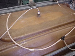 LRTM Mold about to vent