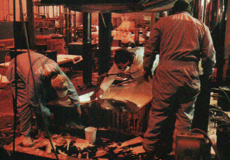 RTM mold during Dodge Viper production